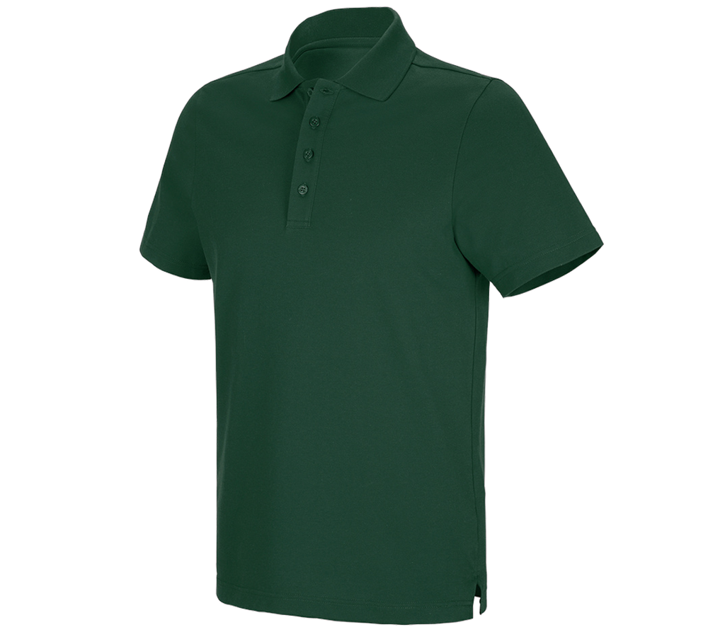 Themen: e.s. Funktions Polo-Shirt poly cotton + grün