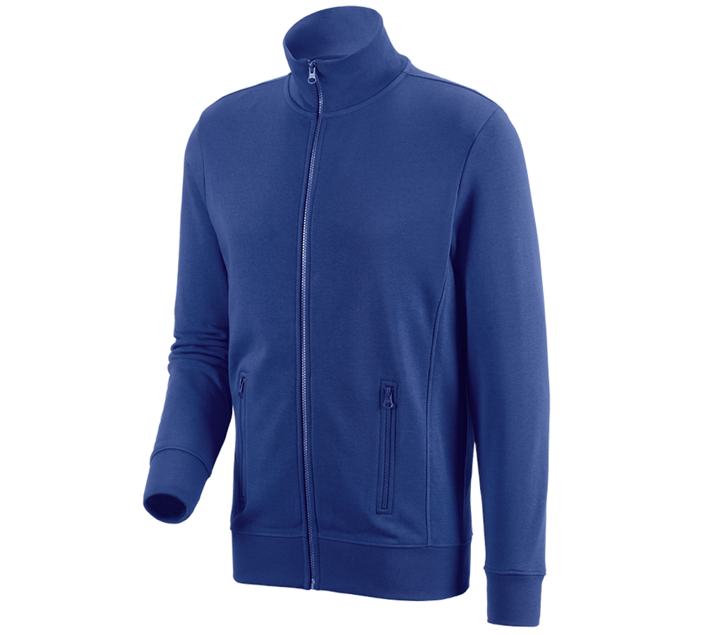 Shirts, Pullover & more: e.s. Sweat jacket poly cotton + royalblue