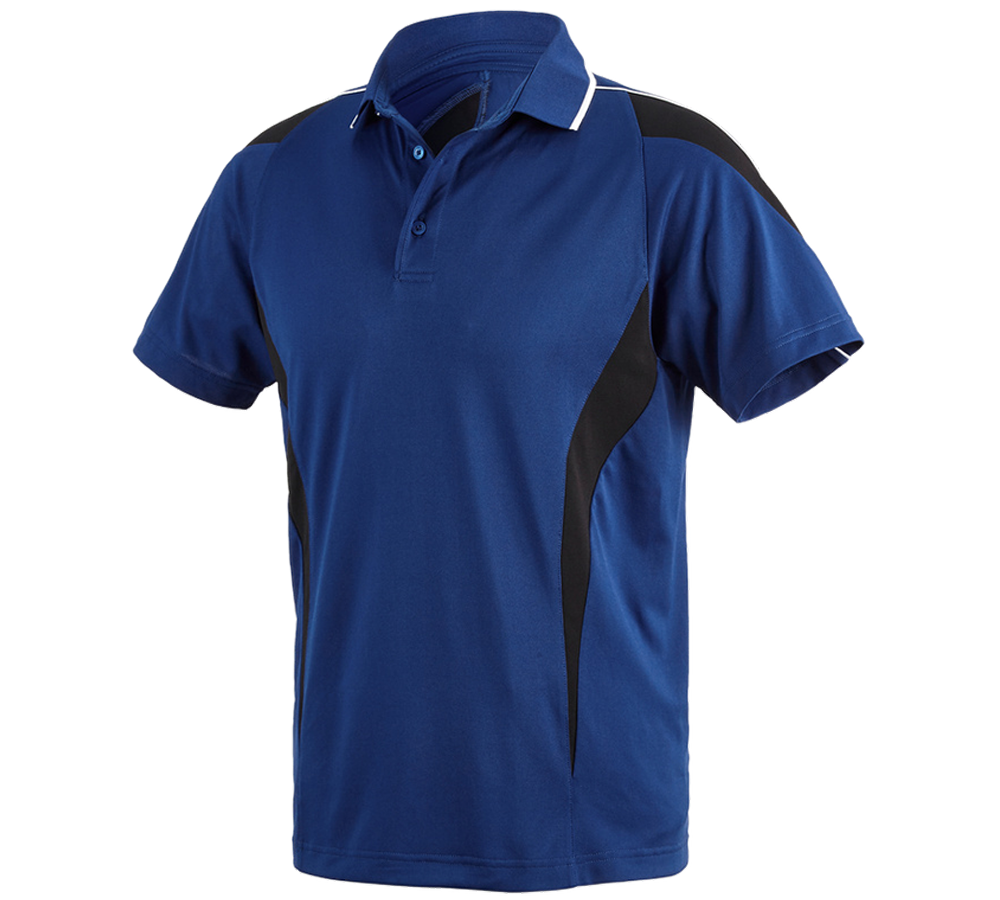Shirts, Pullover & more: e.s. Functional polo-shirt poly Silverfresh + royalblue/black