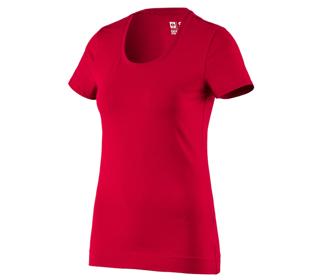 GaLaBau | Gärtner: e.s. T-Shirt cotton stretch, Damen + feuerrot