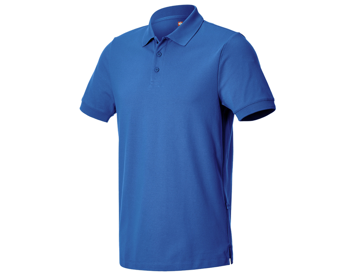 Shirts, Pullover & more: e.s. Pique-Polo cotton stretch + gentianblue