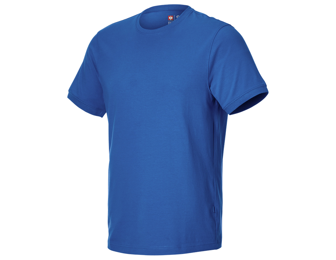 Shirts & Co.: e.s. T-Shirt cotton stretch + enzianblau