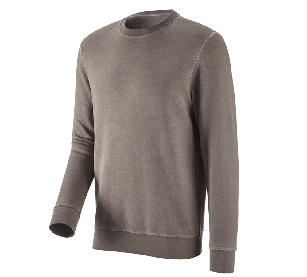 Shirts, Pullover & more: e.s. Sweatshirt vintage poly cotton + taupe vintage