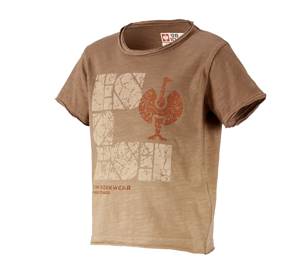 Shirts, Pullover & more: e.s. T-Shirt denim workwear, children's + lightbrown vintage