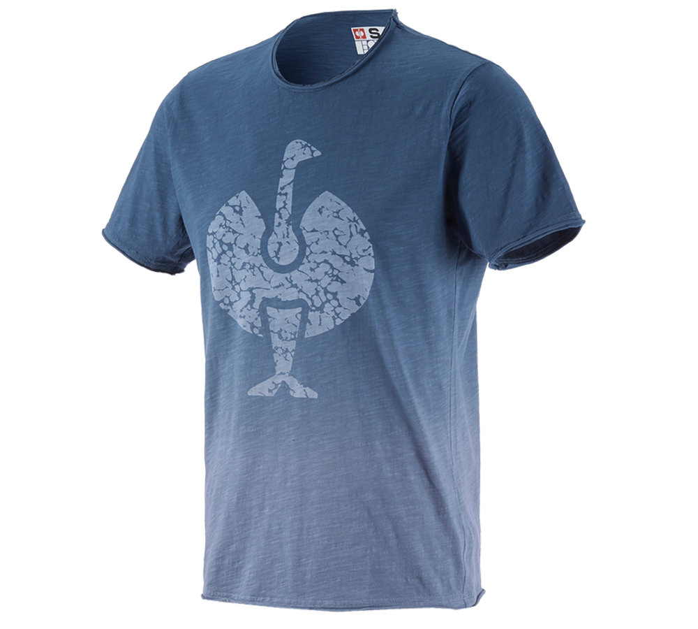 Shirts & Co.: e.s. T-Shirt workwear ostrich + antikblau vintage