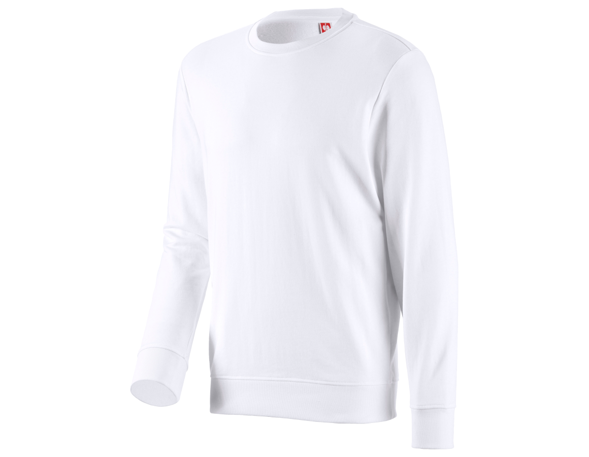 Shirts & Co.: Sweatshirt e.s.industry + weiß