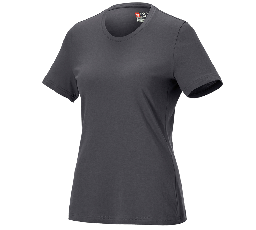 Topics: e.s. T-shirt cotton light, ladies' + anthracite