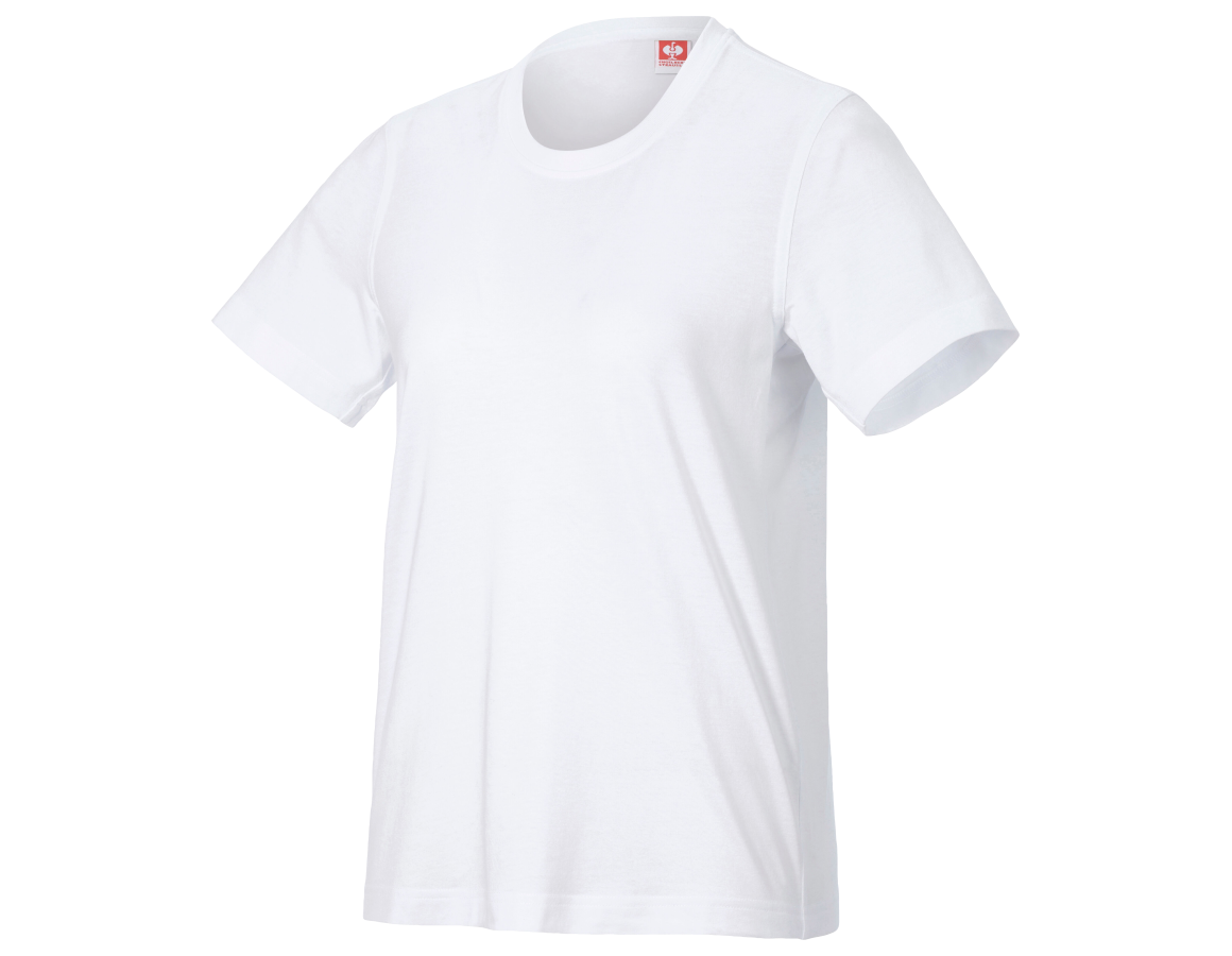 Themen: T-Shirt e.s.industry, Damen + weiß