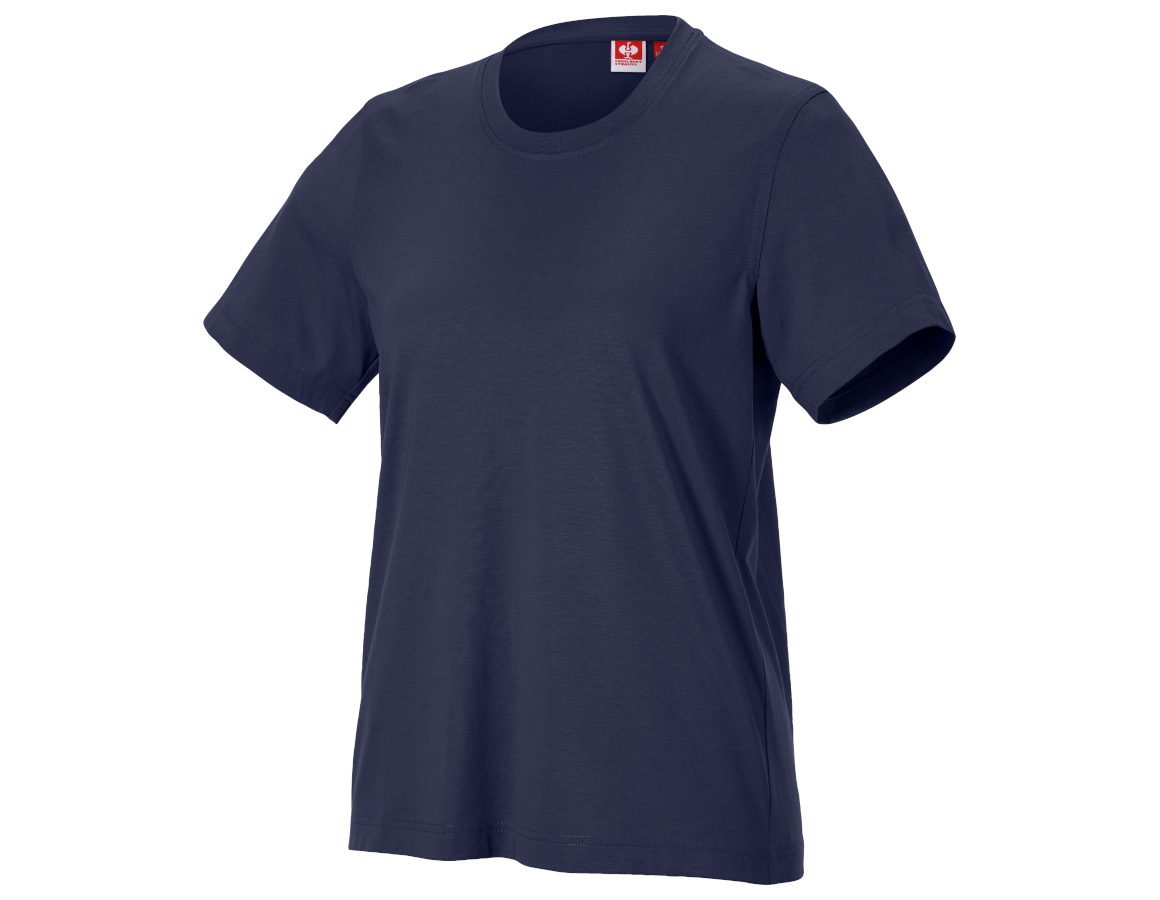 Themen: T-Shirt e.s.industry, Damen + dunkelblau