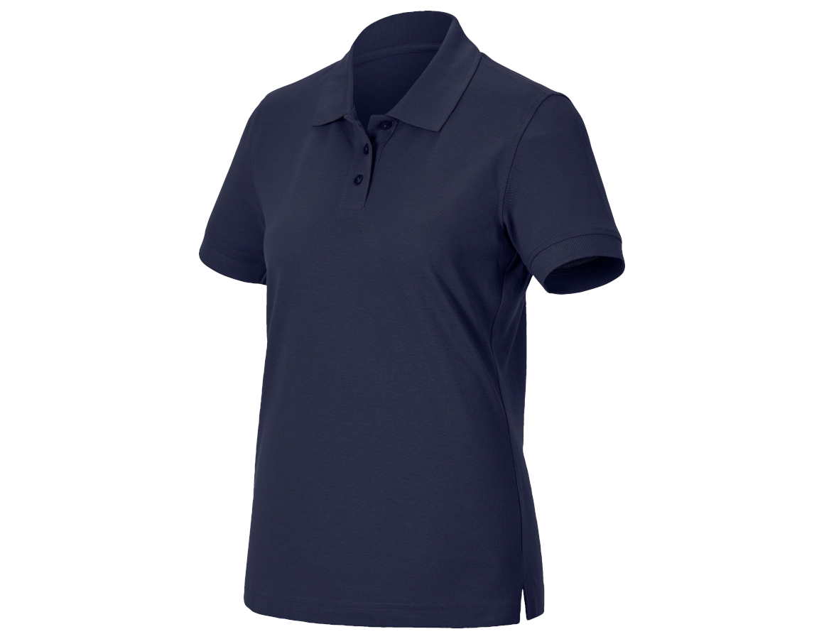 Themen: Pique-Polo e.s.industry, Damen + dunkelblau
