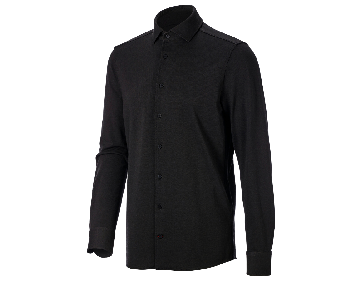 Shirts, Pullover & more: e.s. piqué-Business Shirt + black