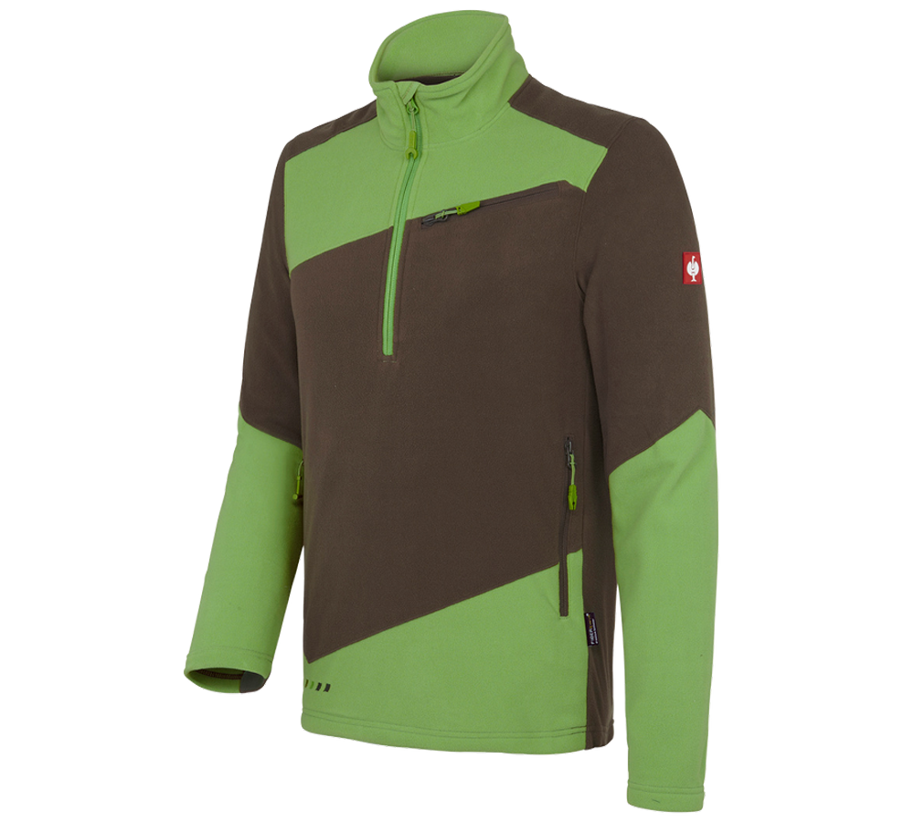 Winter: Fleece troyer e.s.motion 2020 + chestnut/seagreen