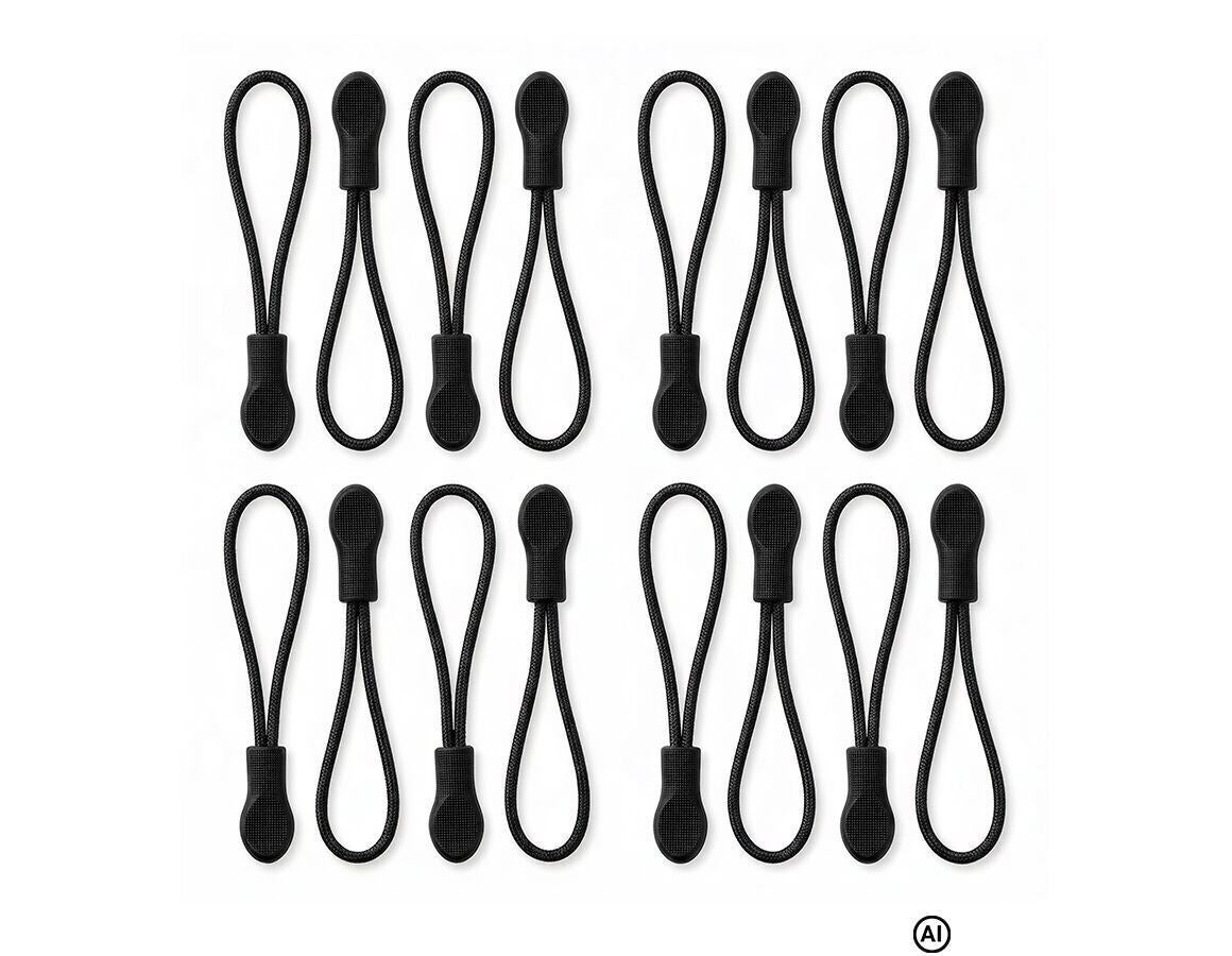Accessories: Zip puller set + black