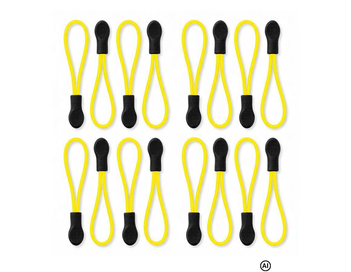 Accessories: Zip puller set + yellow