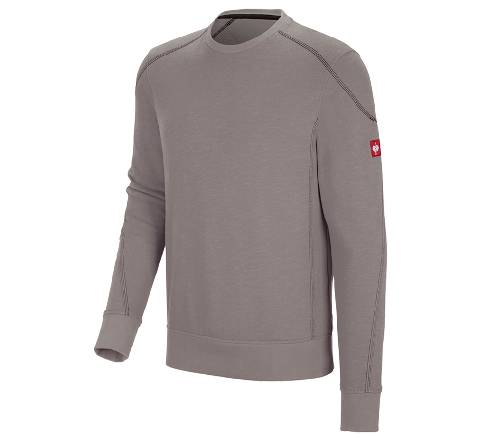 Themen: Sweatshirt cotton slub e.s.roughtough + asche