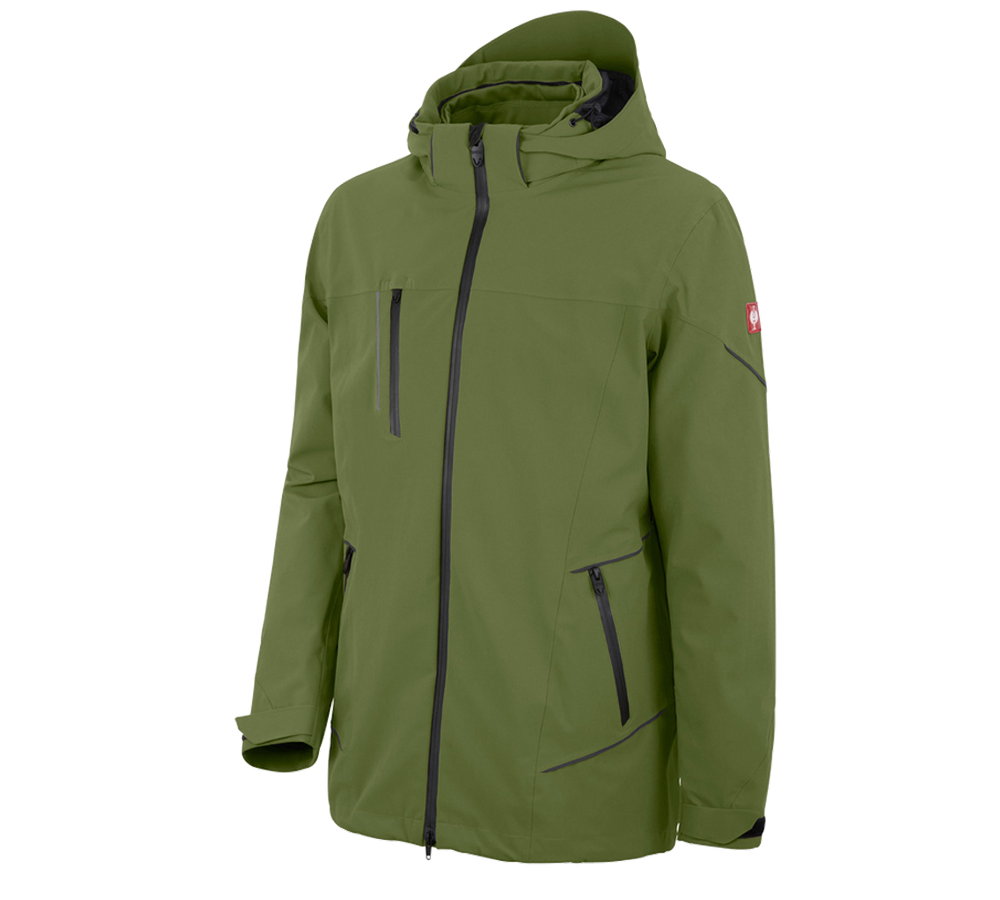 Winter jackets: 3 in 1 functional jacket e.s.vision, men's + forest