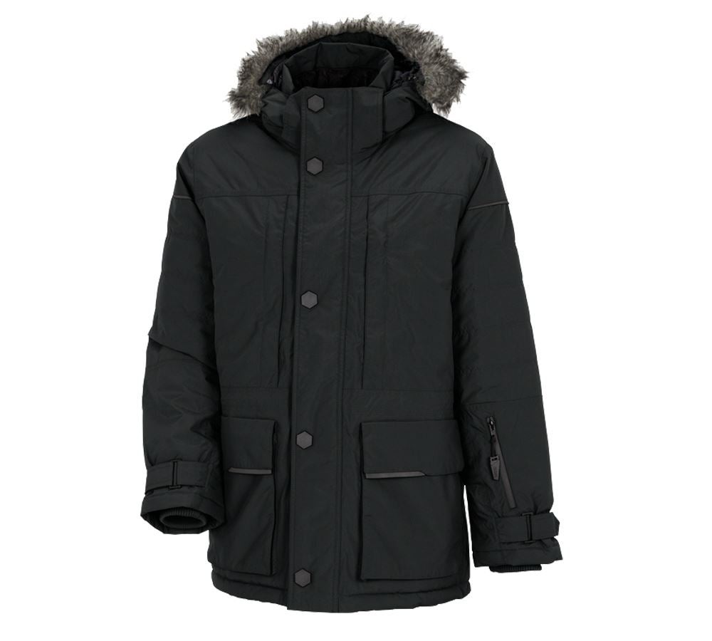 Winterjacken: Winter Parka e.s.vision, Herren + schwarz