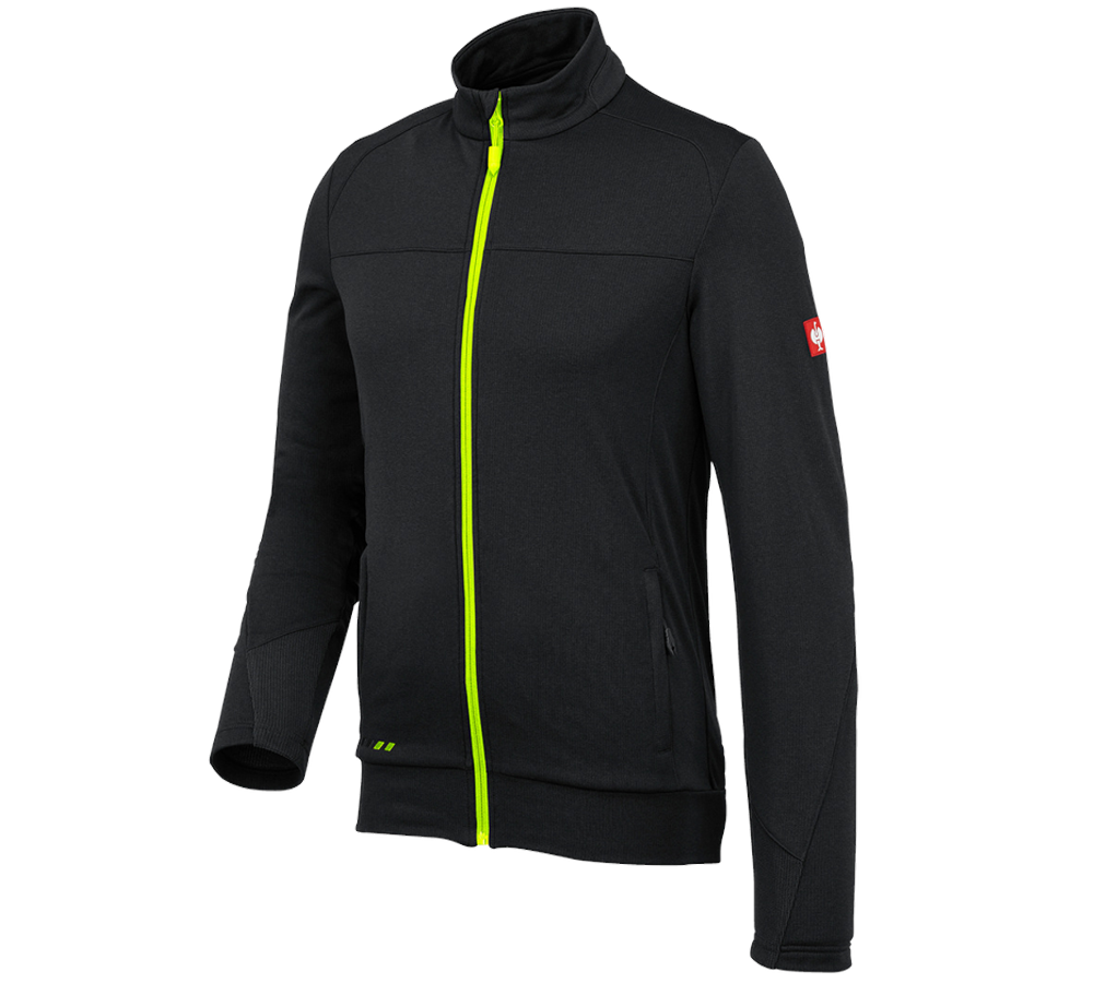 Themen: FIBERTWIN® clima-pro Jacke e.s.motion 2020 + schwarz/warngelb