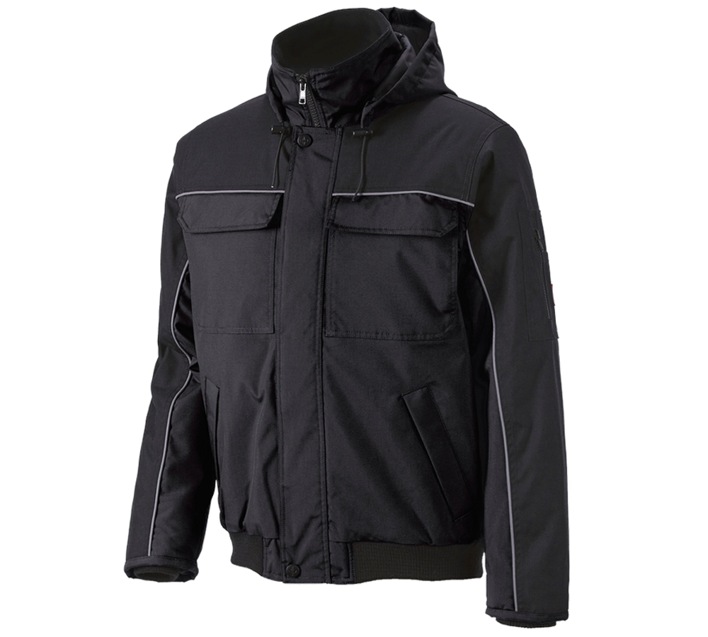 Maschinenbauer: Pilotenjacke e.s.image + schwarz