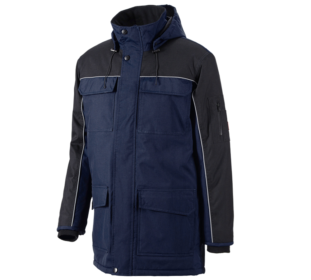 Winterjacken: Parka e.s.image + dunkelblau/schwarz