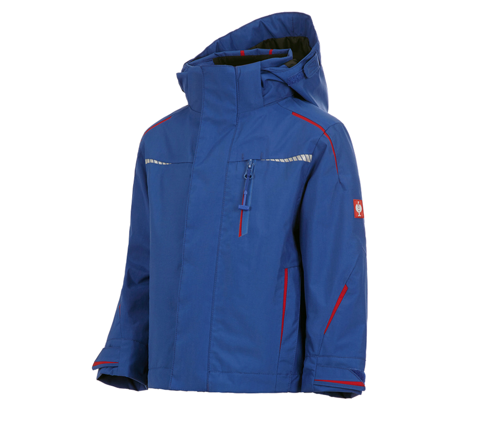 Winterjacken: 3 in 1 Funktionsjacke e.s.motion 2020, Kinder + kornblau/feuerrot