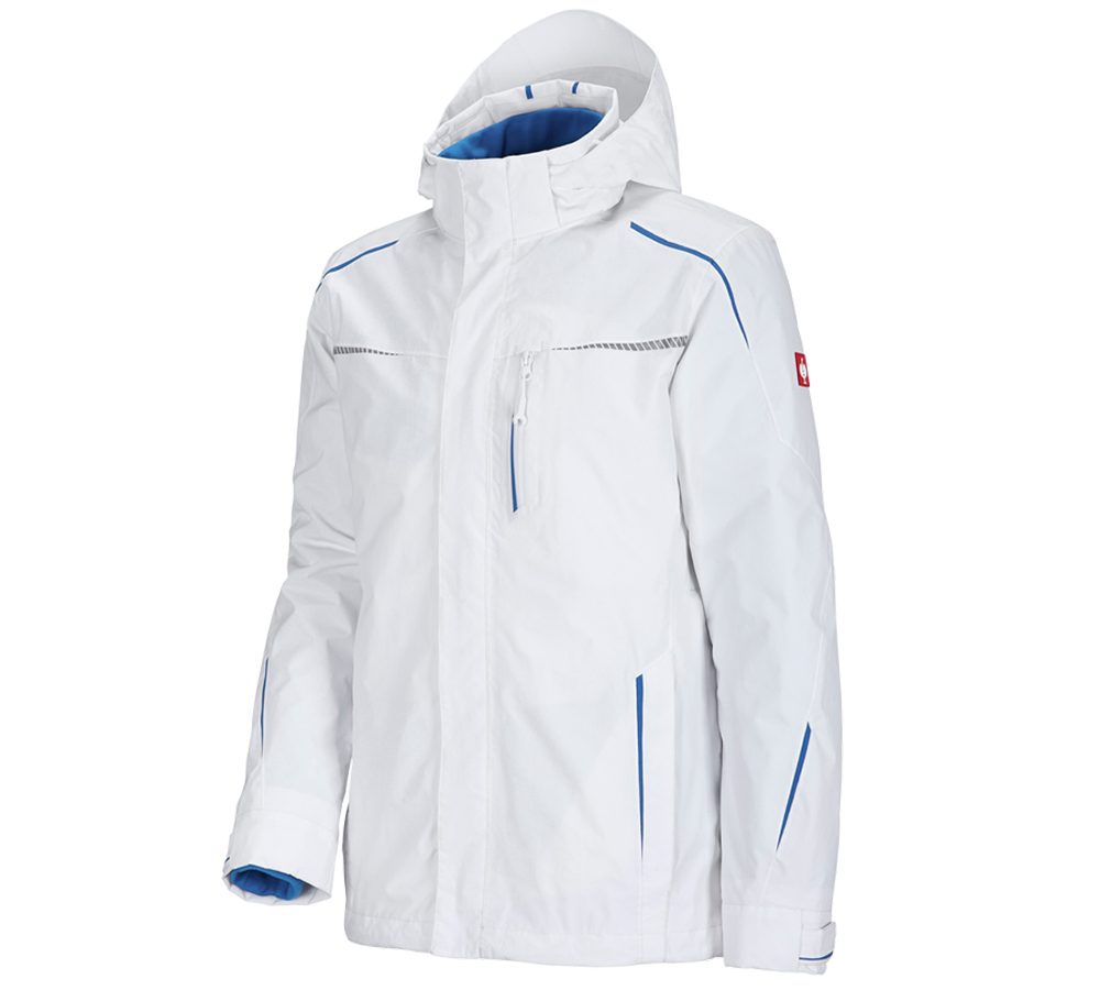 Maler | Lackierer | Stuckateure: 3 in 1 Funktionsjacke e.s.motion 2020, Herren + weiß/enzianblau