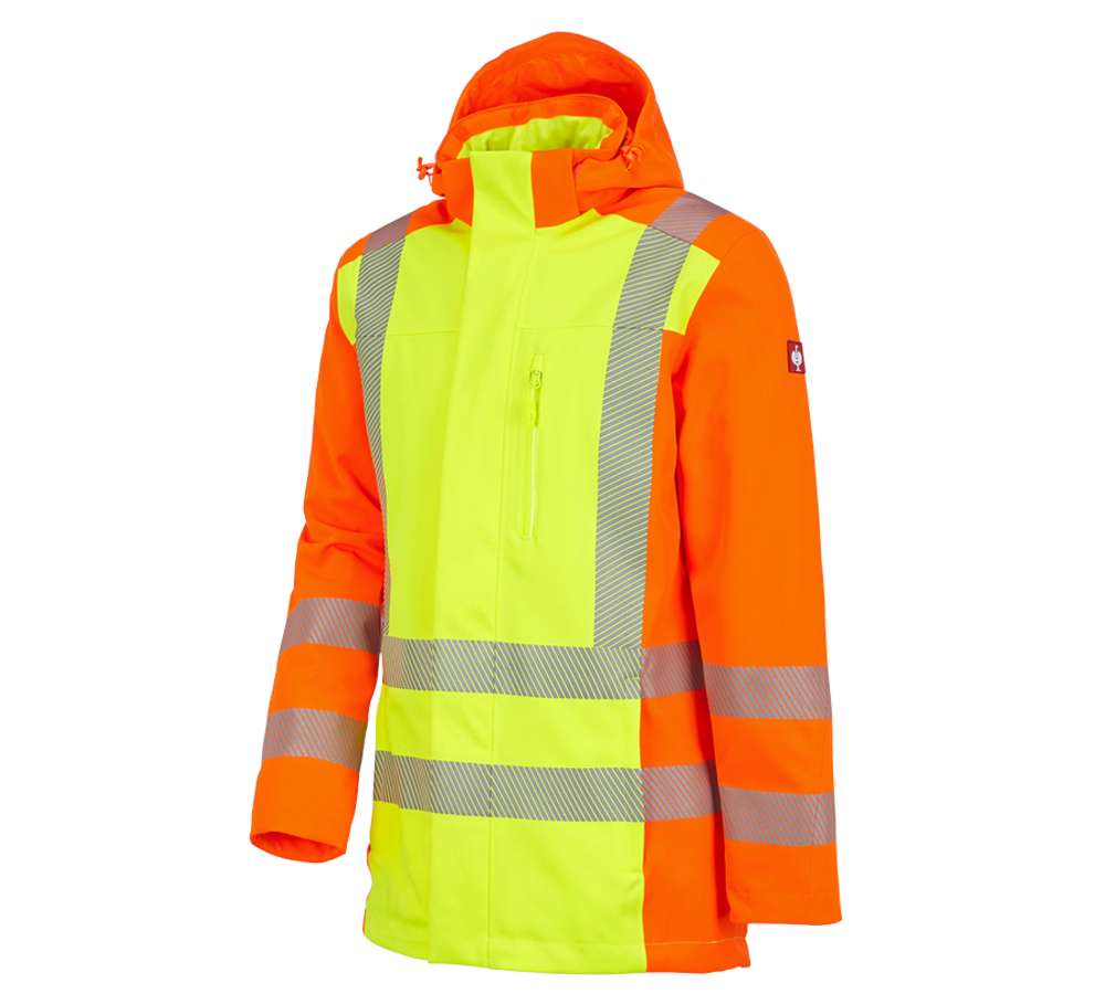 Themen: Warnschutz Funktions Parka e.s.motion 2020 + warngelb/warnorange