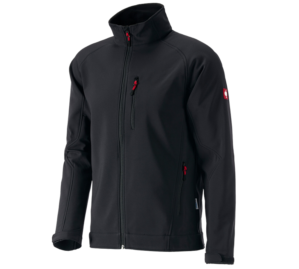 LKW-Fahrer: Softshell Jacke dryplexx® softlight + schwarz