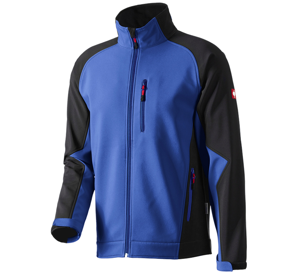 Work Jackets: Softshell Jacket dryplexx® softlight + royalblue/black