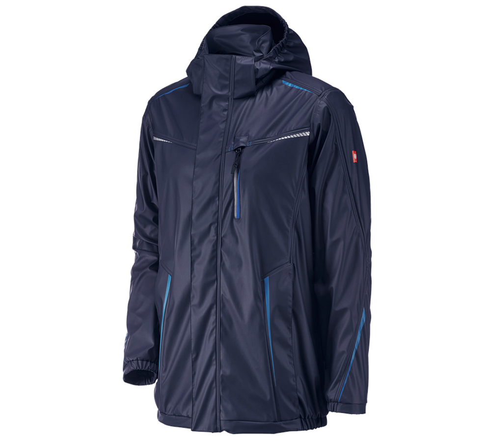Themen: Regenjacke e.s.motion 2020 superflex + dunkelblau/atoll