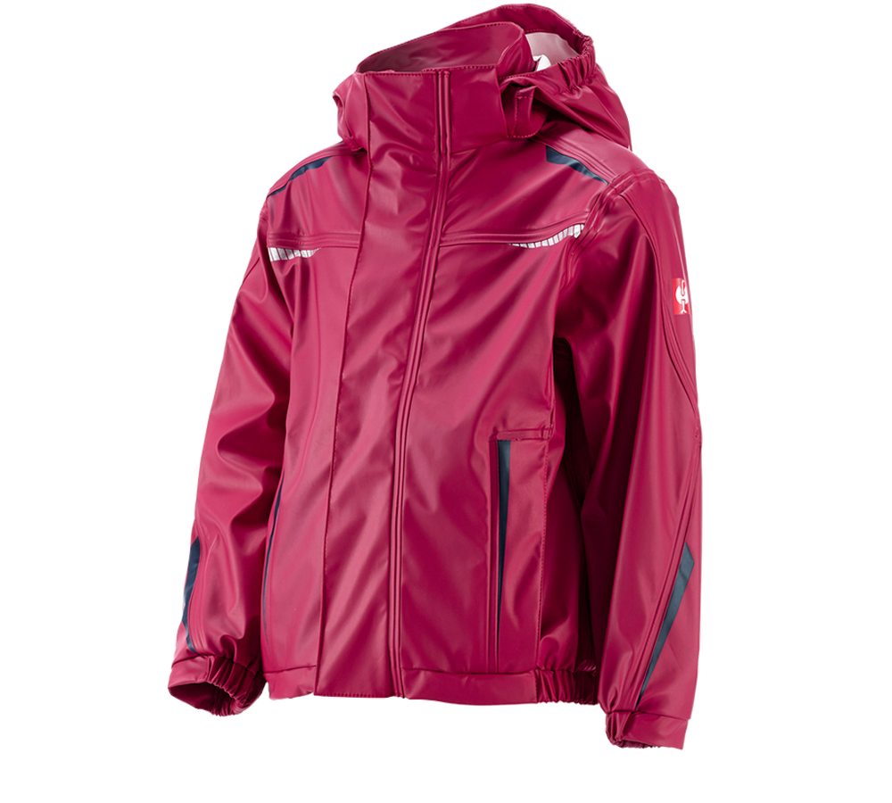 Jacken: Regenjacke e.s.motion 2020 superflex,Kinder + beere/dunkelblau