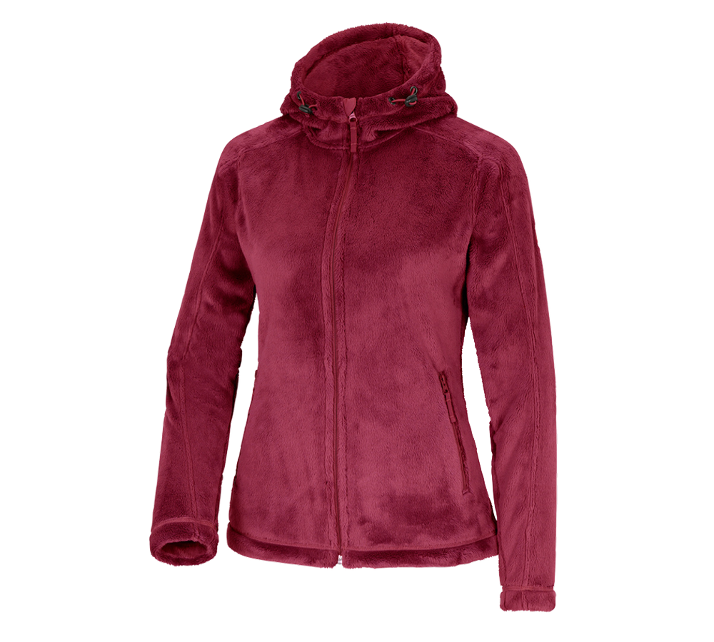 Winter: e.s. Zipjacke Highloft, Damen + rubin