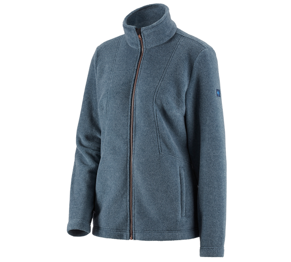 Jacken: Fleecejacke e.s.vintage, Damen + arktikblau melange