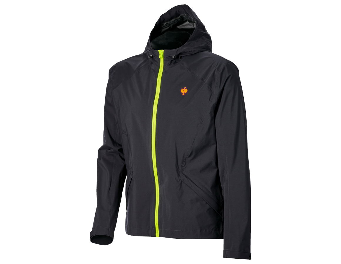 Arbeitsjacken: Windbreaker light-pack e.s.trail + schwarz/warnorange/warngelb