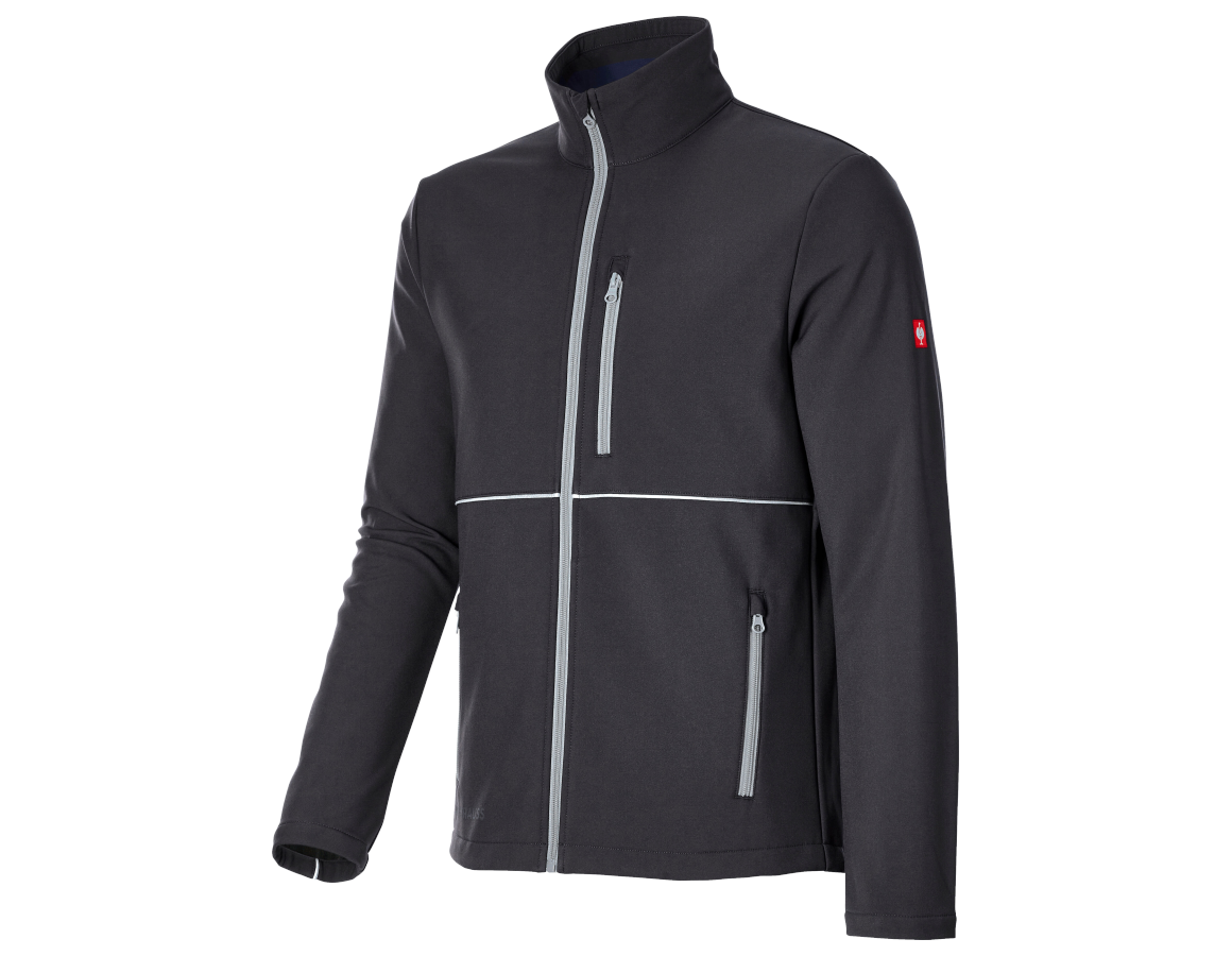 Arbeitsjacken: Softshelljacke e.s.line.core + schwarz/platin