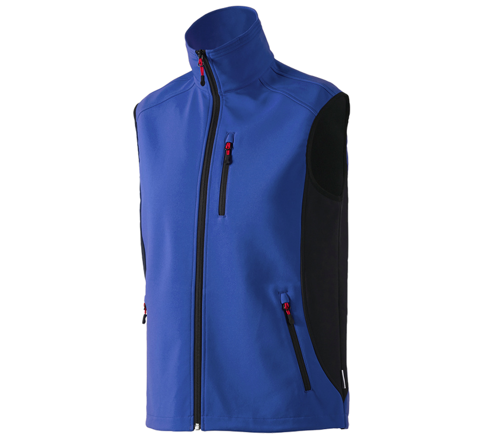 Gartenarbeit: Softshell Weste dryplexx® softlight + kornblau/schwarz