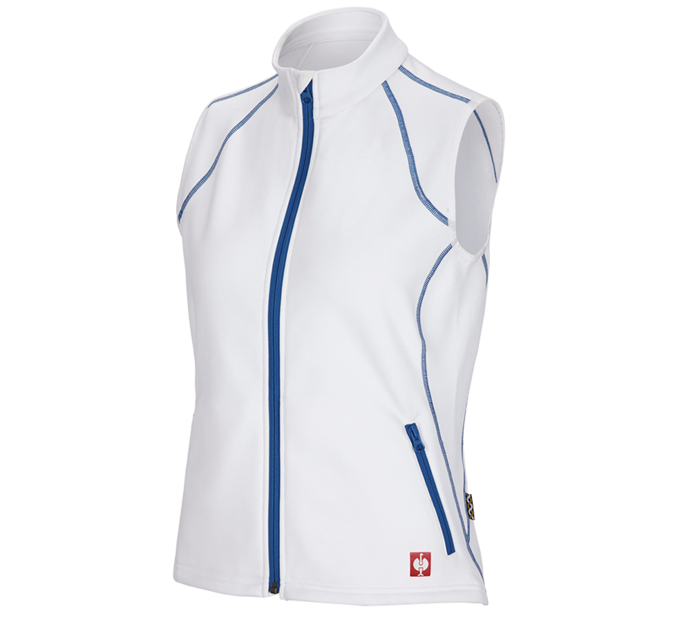 Winter jackets: Funct. bodyw. thermo stretch e.s.motion 2020,lad. + white/gentianblue