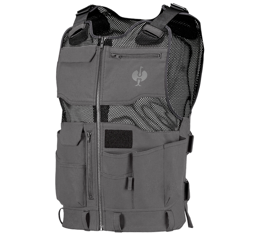 Work Body Warmer: Tool vest e.s.iconic + carbongrey/black