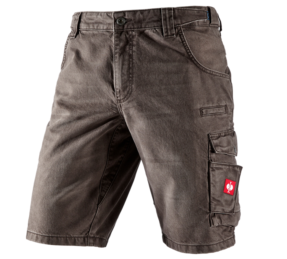 Arbeitshosen: e.s. Worker-Jeans-Short + kastanie