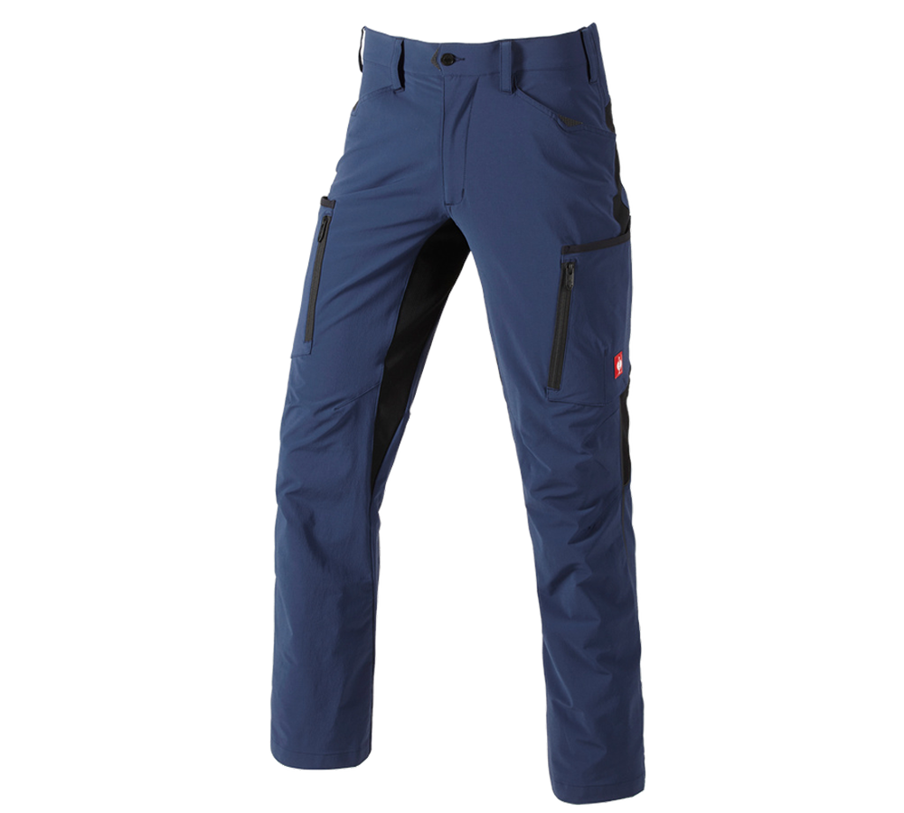 Construction workers: Cargo trousers e.s.vision stretch, men's + deepblue