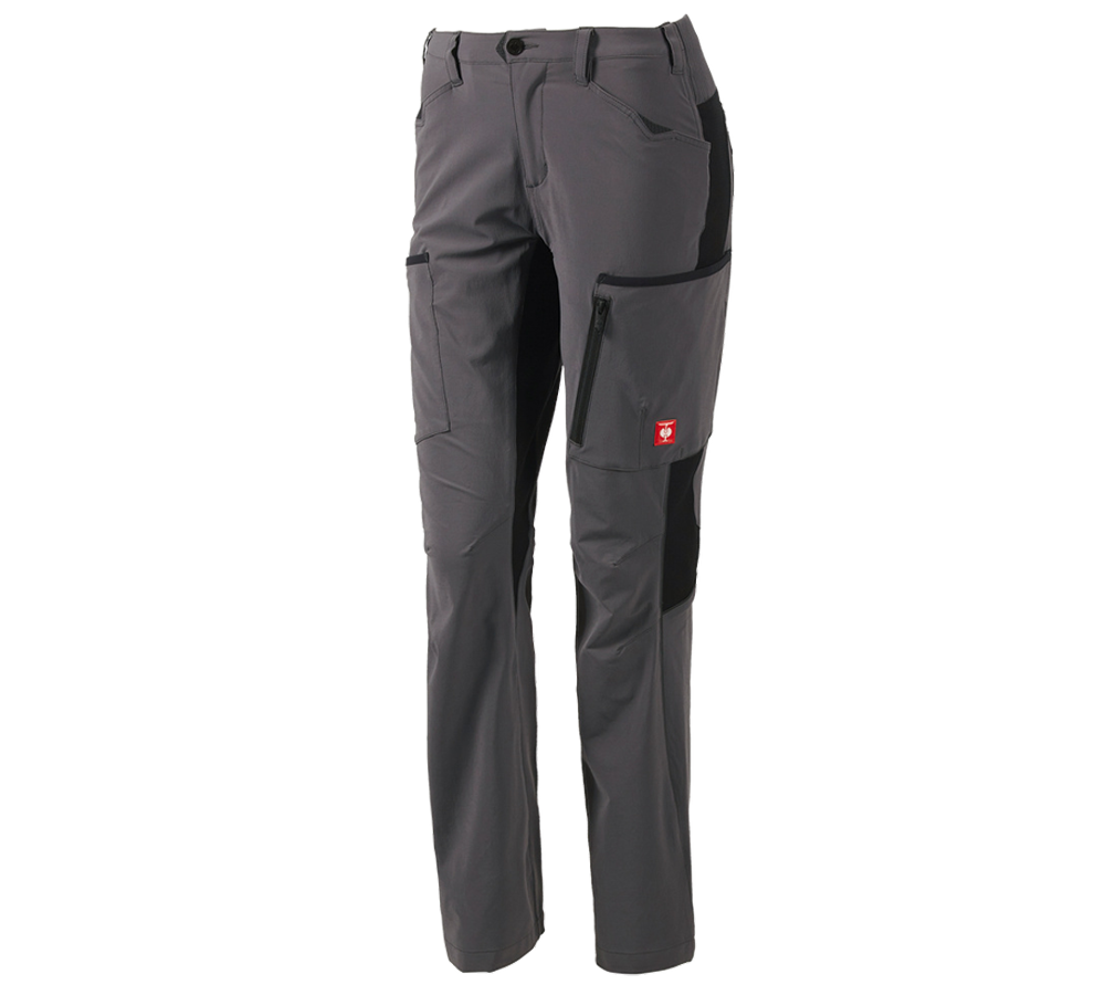 Baumaschinenführer: Cargohose e.s.vision stretch, Damen + anthrazit