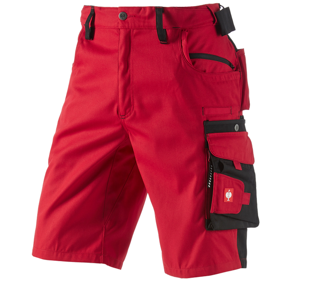 Arbeitshosen: Short e.s.motion + rot/schwarz