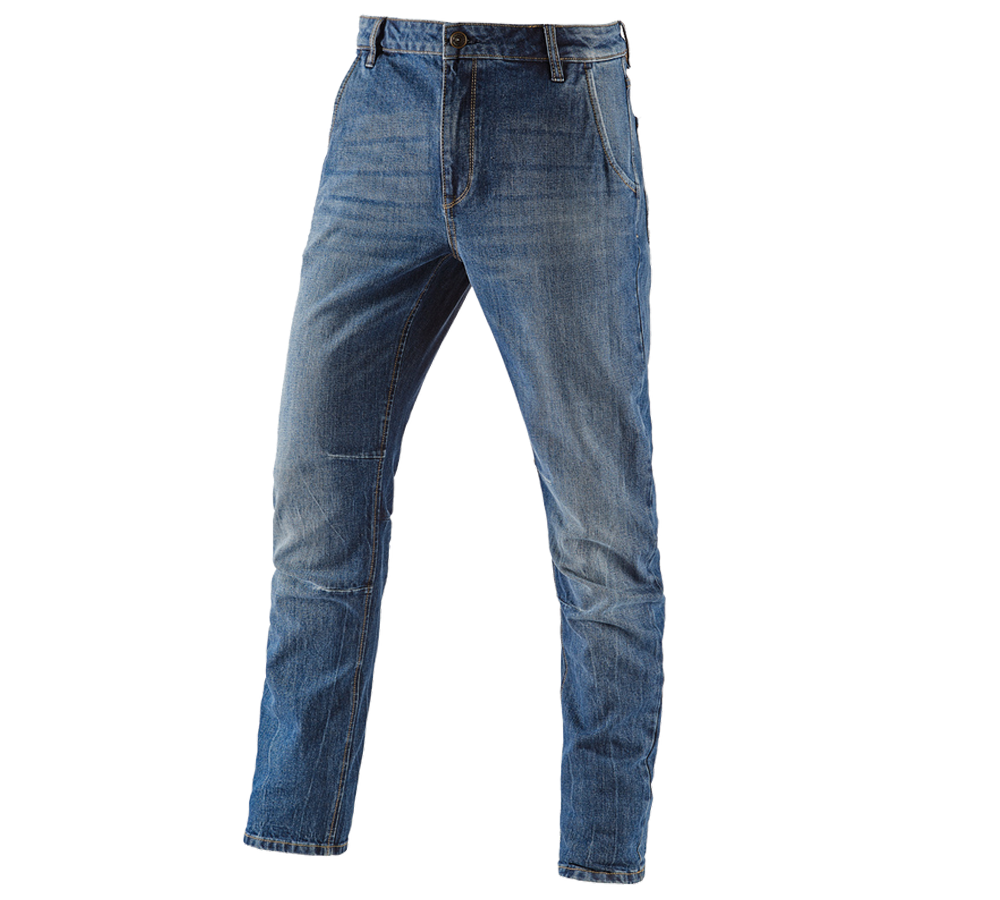 Arbeitshosen: e.s. 5-Pocket-Jeans POWERdenim + stonewashed