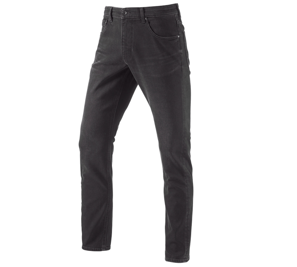 Arbeitshosen: e.s. Winter 5-Pocket-Stretch-Jeans + blackwashed