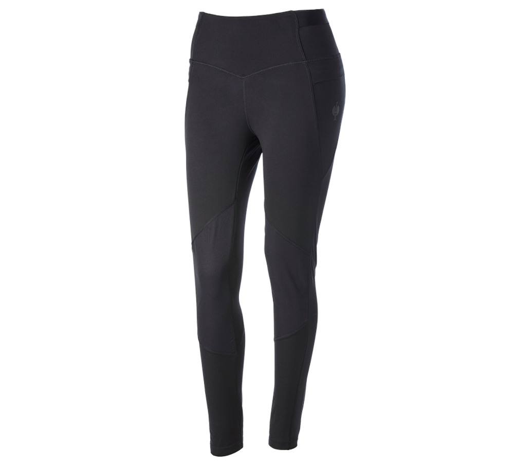Hosen: Race Tights e.s.trail, Damen + schwarz