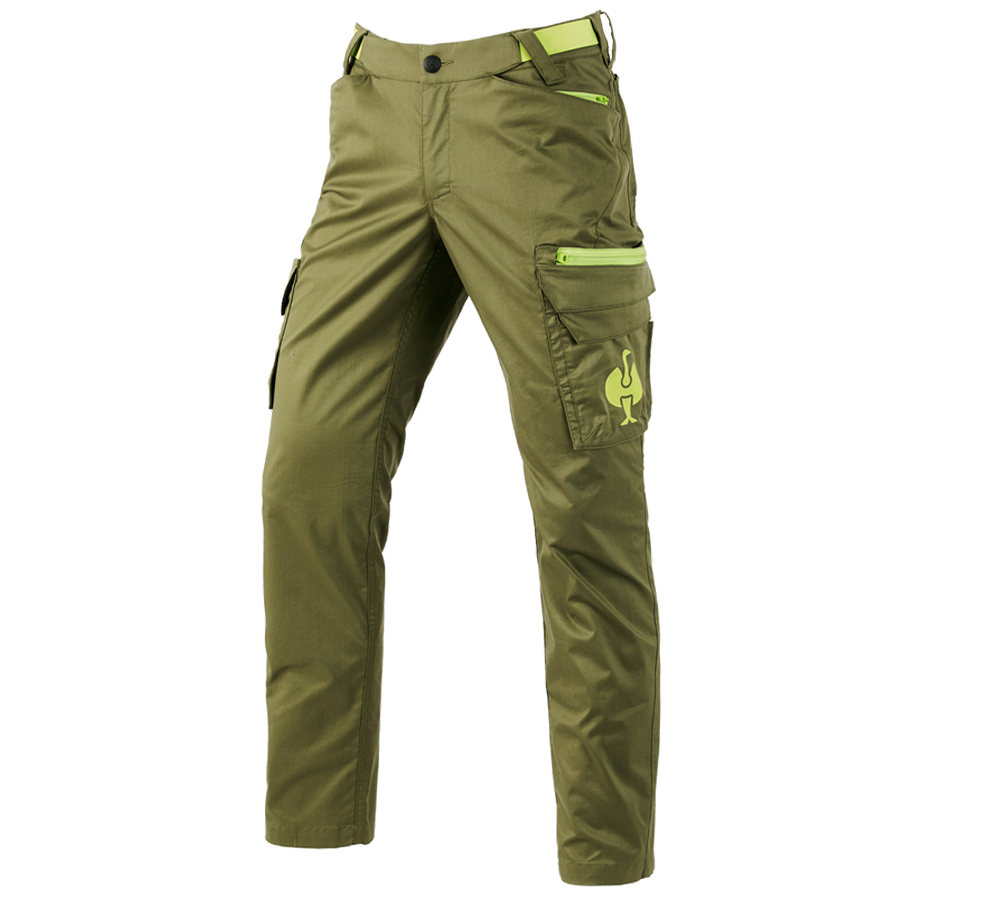 New low price: Cargo trousers e.s.trail + junipergreen/limegreen