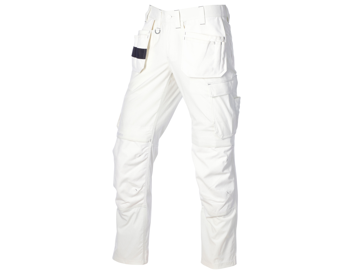 Arbeitshosen: Stretch Holster Bundhose e.s.line.core + weiß/platin