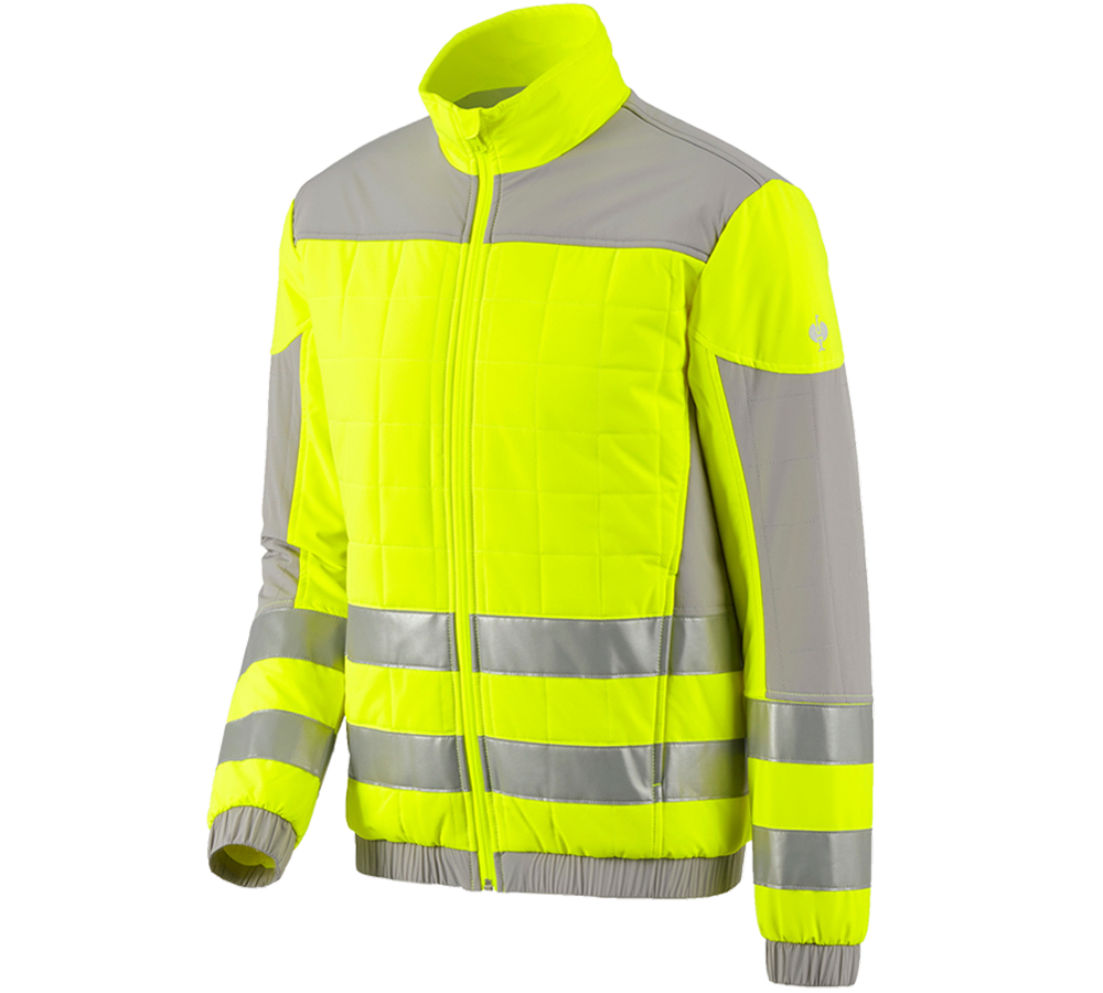 Arbeitsjacken: Warnschutzjacke e.s.concrete + warngelb/perlgrau