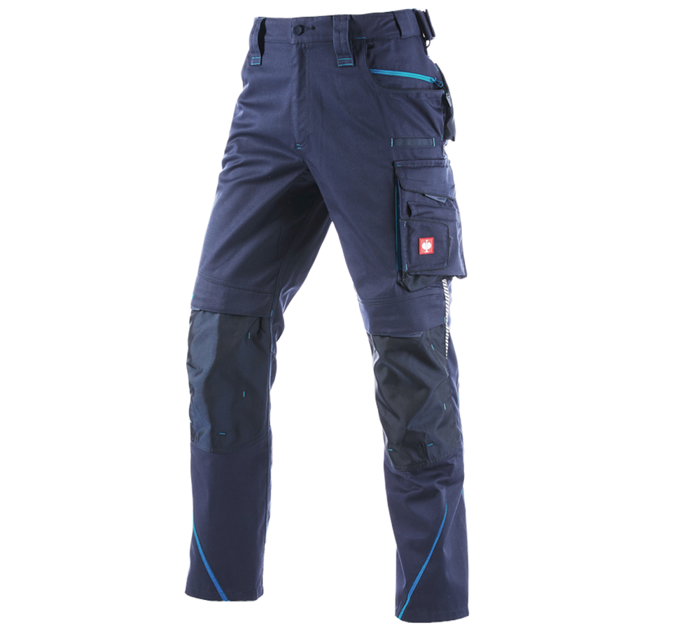 Locksmiths: Winter trousers e.s.motion 2020, men´s + navy/atoll