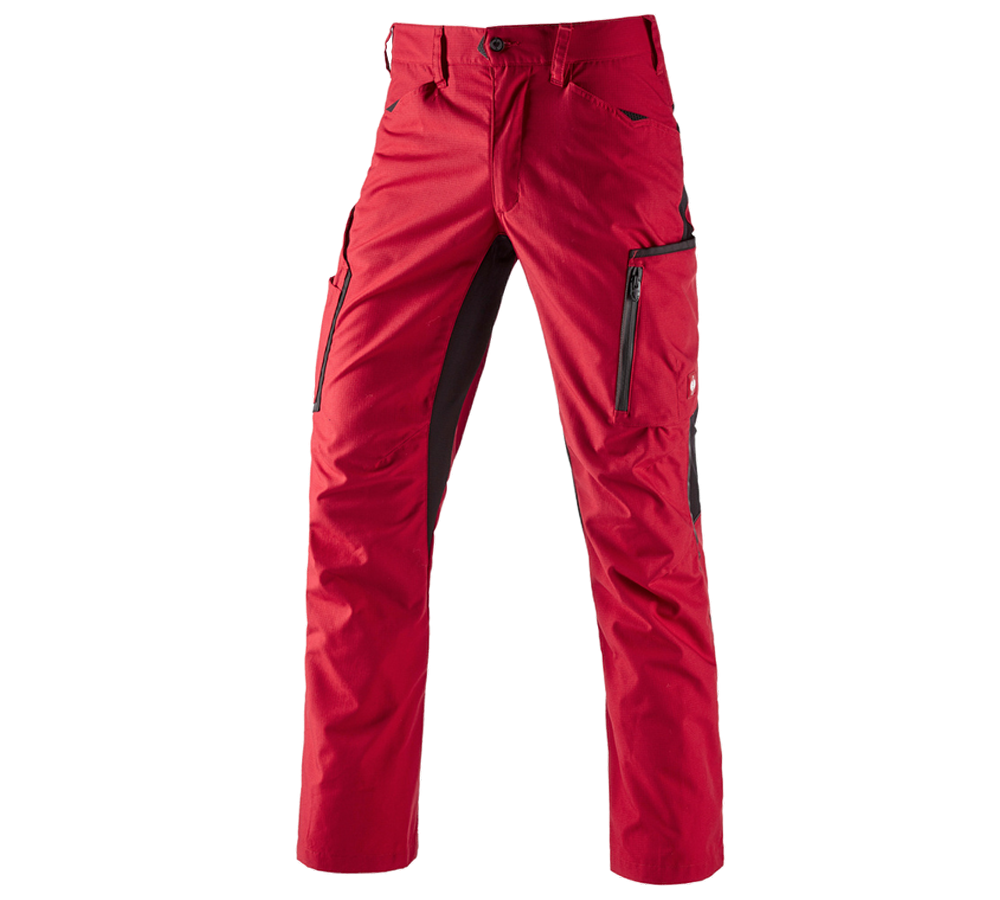 Arbeitshosen: Bundhose e.s.vision, Herren + rot/schwarz